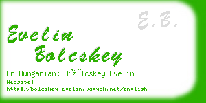 evelin bolcskey business card